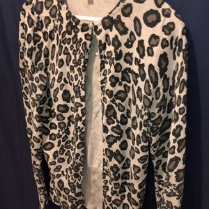 Leopard print cardigan